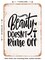 DECORATIVE METAL SIGN - Beauty Doesn't Rinse Off - Vintage Rusty Look